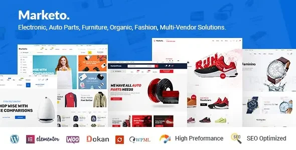 Marketo - eCommerce & Multivendor Free Woocommerce Theme