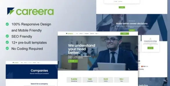 Careera - Recruitment Agency Elementor Template Kit