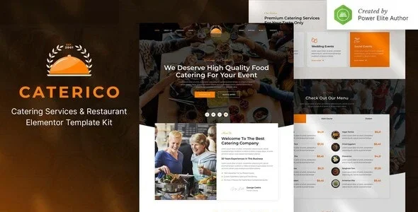Caterico – Catering Services & Restaurant Elementor Template Kit