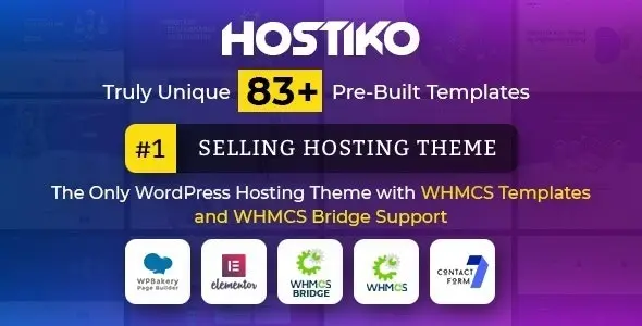 Hostiko WordPress WHMCS Hosting Free Theme