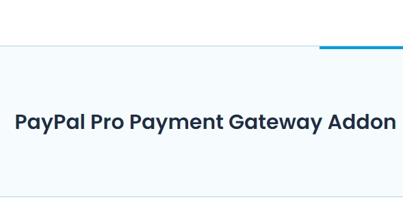 BookingPress – Paypalpro Payment Gateway Addon