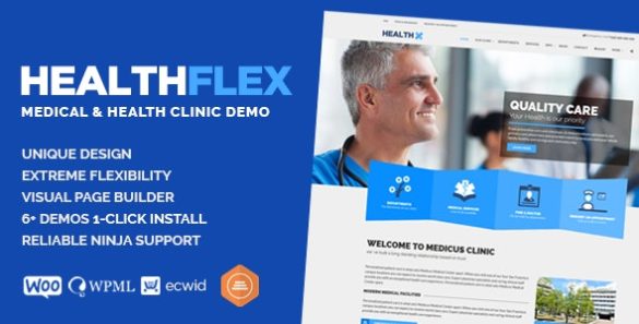 Medilink health & medical WordPress theme Free Download