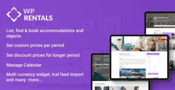 WP Rentals WordPress Theme Free Download With GPL