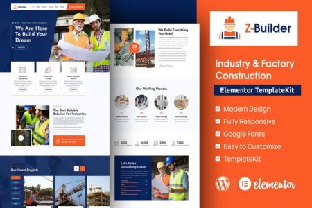 Z-Builder - Construction Elementor Template Kit