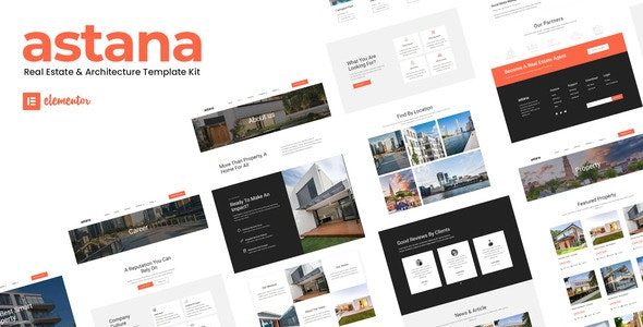 Astana - Real Estate & Architecture Elementor Template Kit