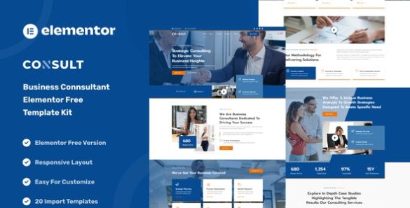 Consult - Business Consulting & Strategy Elementor Template Kit