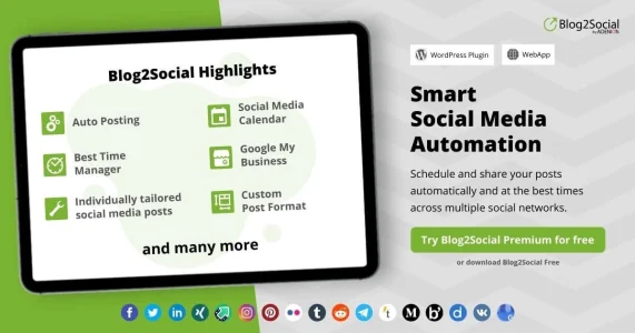 Blog2Social Social Media Auto Post & Scheduler 6.9.11