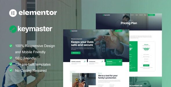 KeyMaster  Elementor Template Kit Free Download
