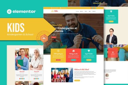 Kids Free Elementor Template Kit Download