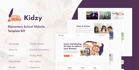 Kidzy  Elementor Template Kit Free Download