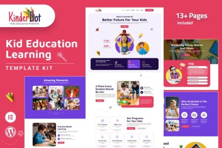 Kinderdot Elementor Template Kit Free Download
