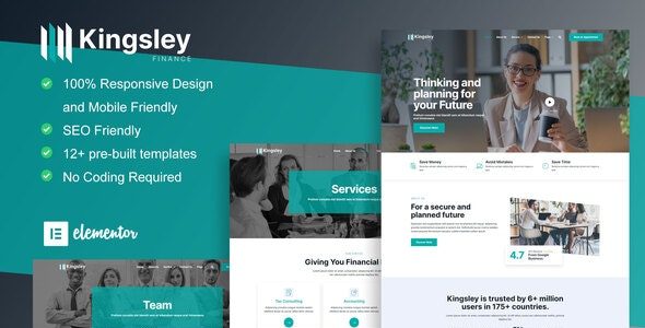 Kingsley  Elementor Template Kit Free Download