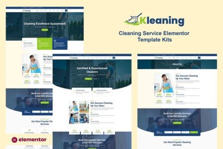 Kleaning Elementor Template Kit Free Download