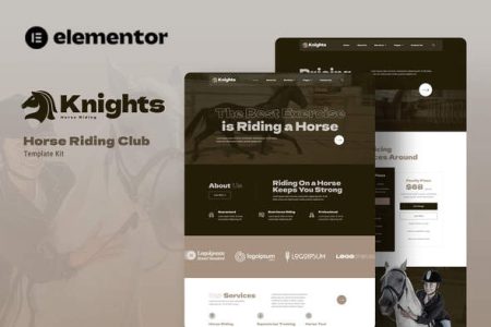 Knights Elementor Template Kit Free Download 