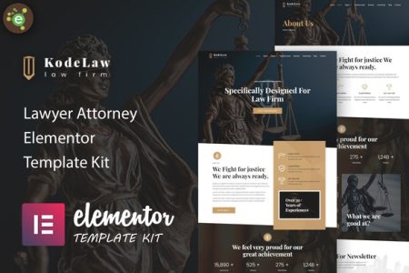 Kodelaw Elementor Template Kit Free Download