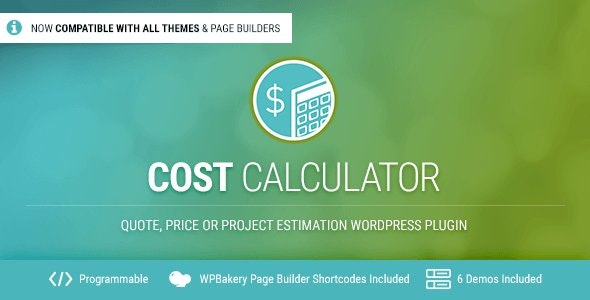 Cost Calculator WordPress Free Download