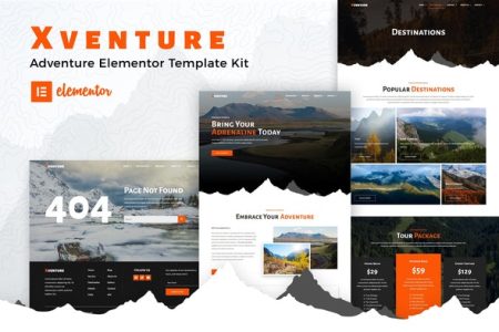 Xventure Elementor Template Kit Free Download