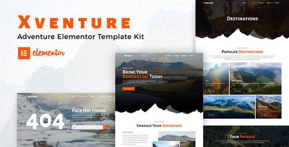Xventure Elementor Template Kit Free Download