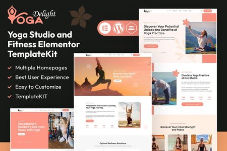 Yoga Delight Elementor Template Kit Free Download