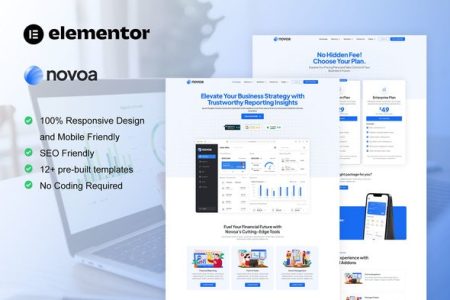 Novoa Elementor Template Kit Free Download 
