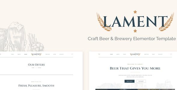 Lament Elementor Template Kit Free Download