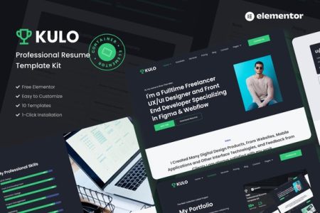 Kulo  Elementor Template Kit Free Download