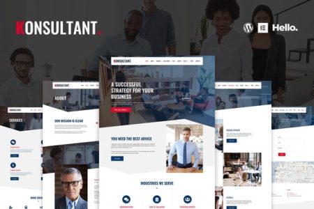 Konsultant Elementor Template Kit Free Download