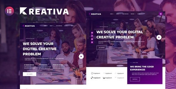 Krativa Elementor Template Kit Free Downlaod