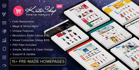 KuteShop  Theme Free Download With GPL Version