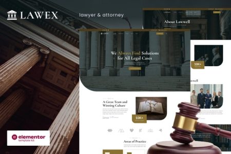 Lawex Elementor Template Kit Free Download
