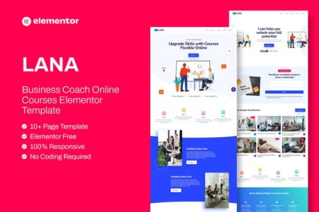 Lana Elementor Template Kit Free Download