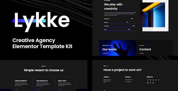 Lykke Elementor Template Kit Free Download 