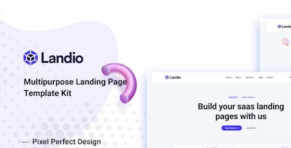 Landio Elementor Template Kit Fee Download