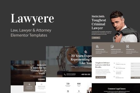Lawyere Elementor Template Kit Free Download