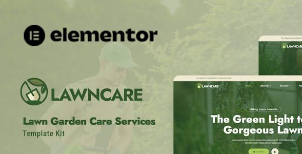 Lawncare Elementor Template Kit Free Download