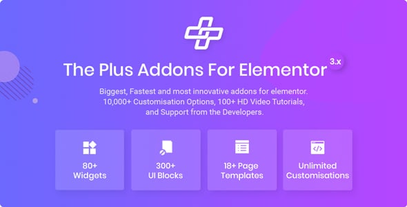 The Plus – Addon for Elementor Page Builder WordPress Plugin