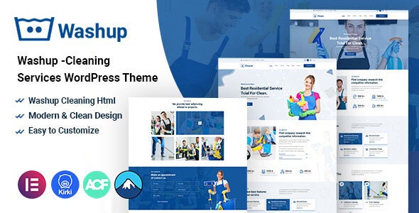 Washup – Cleaning Services WordPress Theme