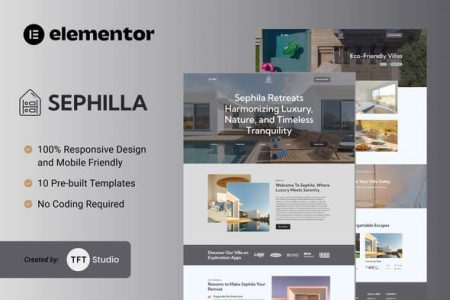 Sephilla - Premier Villa Showcase Elementor Template Kit