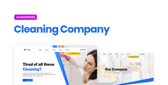 Clino – Cleaning Business Elementor Template Kit