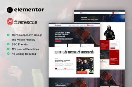 Firetroops - Firefighter & Fire Department Elementor Template Kit