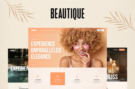 Beautique Luxury Salon & Barbershop WordPress Theme Free Download