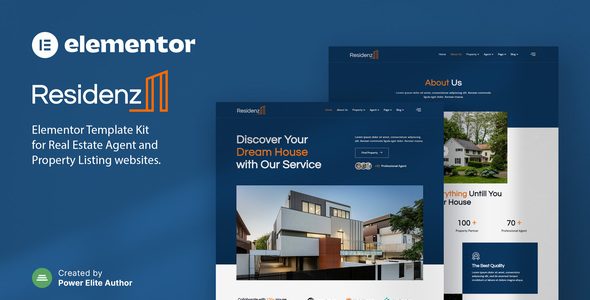 Residenz - Real Estate Agent & Property Listing Elementor Template Kit