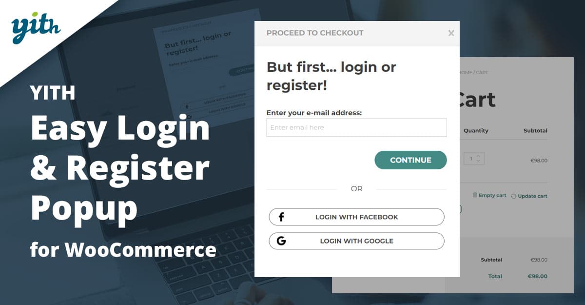 YITH Easy Login & Register Popup GPL Version