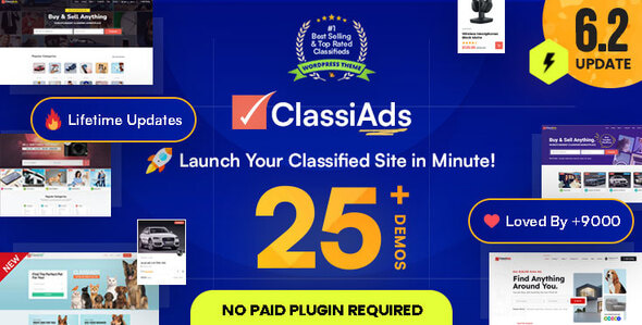 Free Downlaod Classiads WordPress Theme GPL Version
