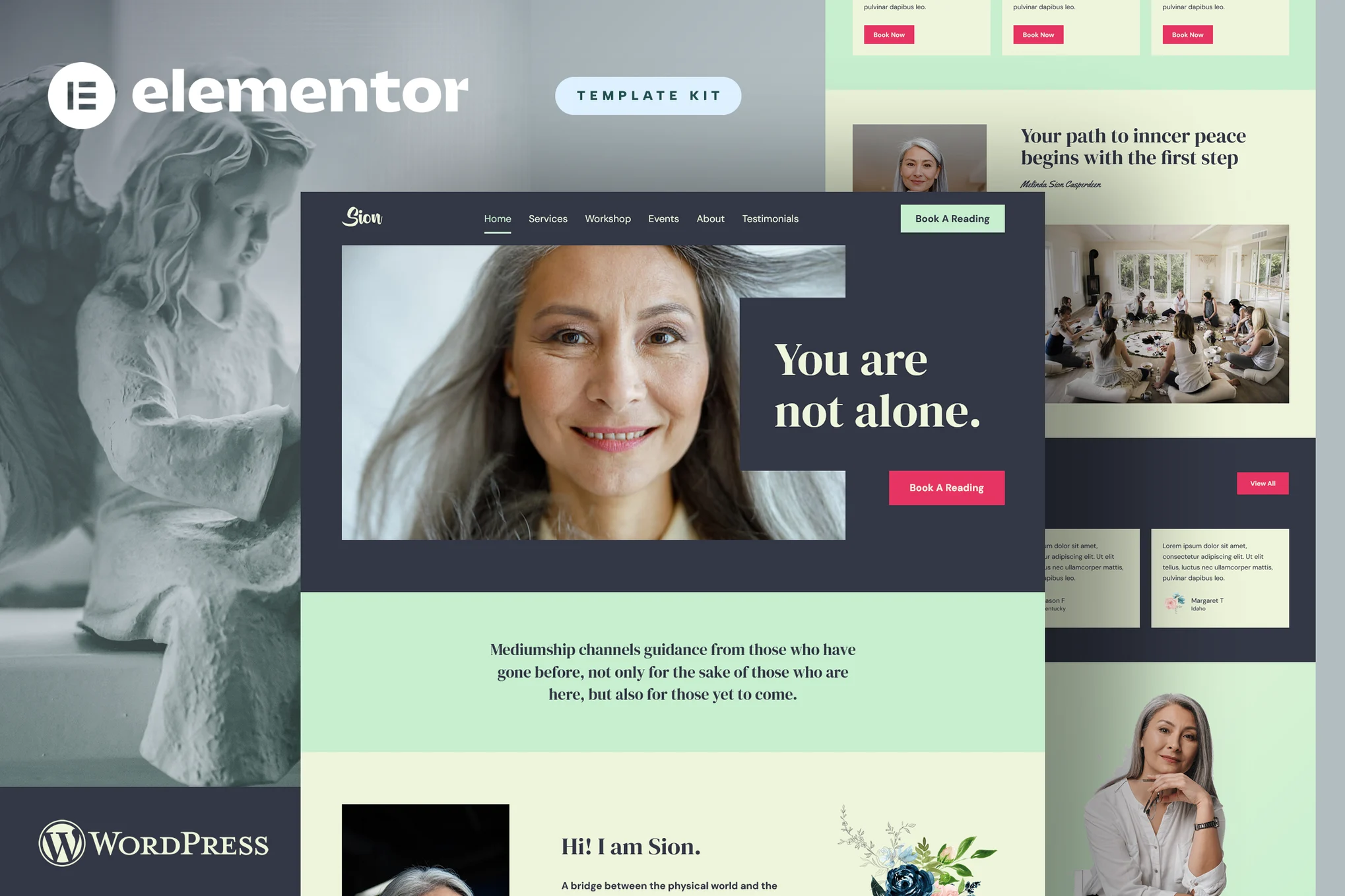 Sion - Psychic Medium Elementor Template Kit