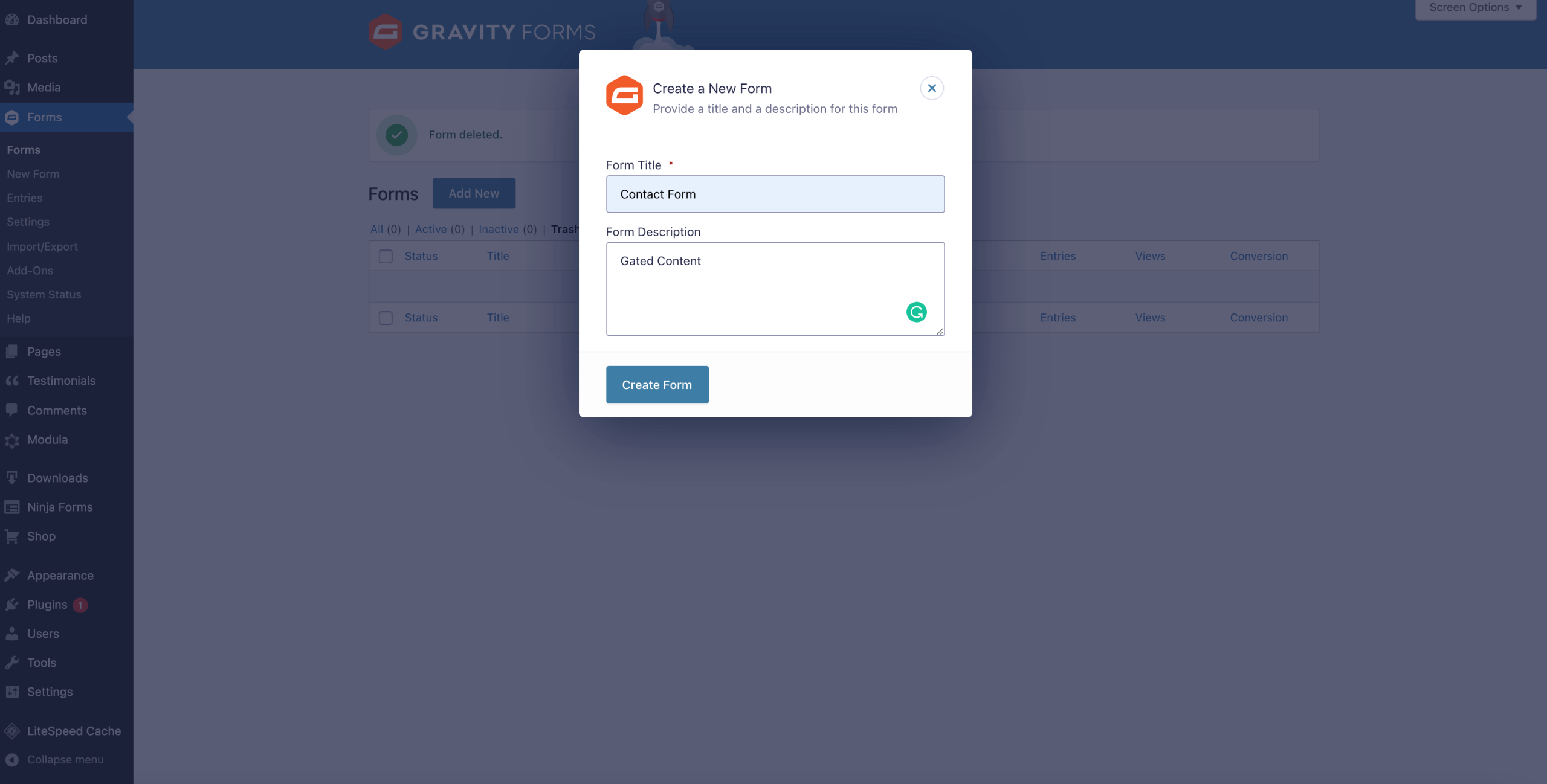 Gravity Forms Gated Content Free Download GPL